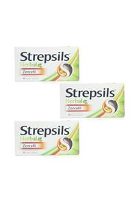 STREPSİLS Herbal Zencefil 16 Pastil X 3 Adet