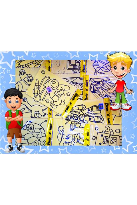 Limmy Kum Boyama Seti Erkek Modeller- A4 Boyutunda Kum Boyama Seti - 15 Adet