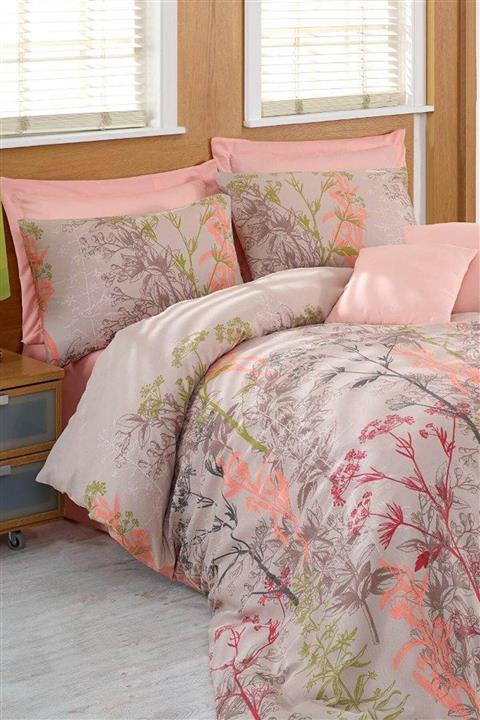 Ev & Ev Home Çift Kişilik Kolay Ütülenir Nevresim Takımı Urla Bej