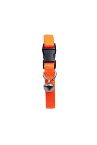 Thepassage Neon Turuncu Zilli Ayarlanabilir Kedi Boyun Tasması 22-30 Cm