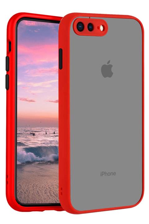 Apple Iphone 8 Plus Kılıf Şeffaf Mat Kamera Köşe Korumalı Pürüzsüz Sert