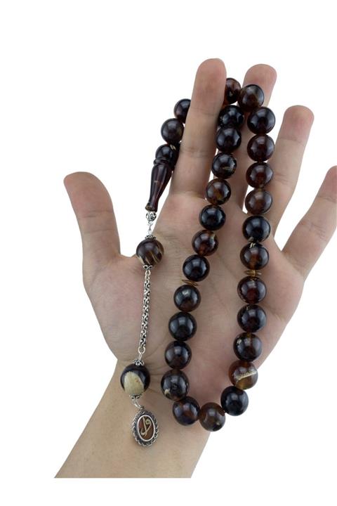 Kevser Antik Tesbih Sumatra Damla Kehribar