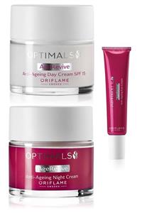 Oriflame Optimals Age Revive Yaşlanma Karşıtı Gündüz Kremi, Gece Kremi, Göz Kremi