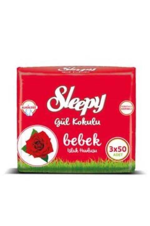 Sleepy Gül Kokulu Islak Havlu 3x50