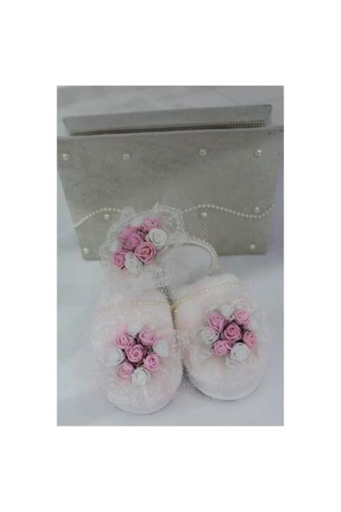 Azebu Bebe Lohusa Terliği Ve Tacı (ŞEKER)