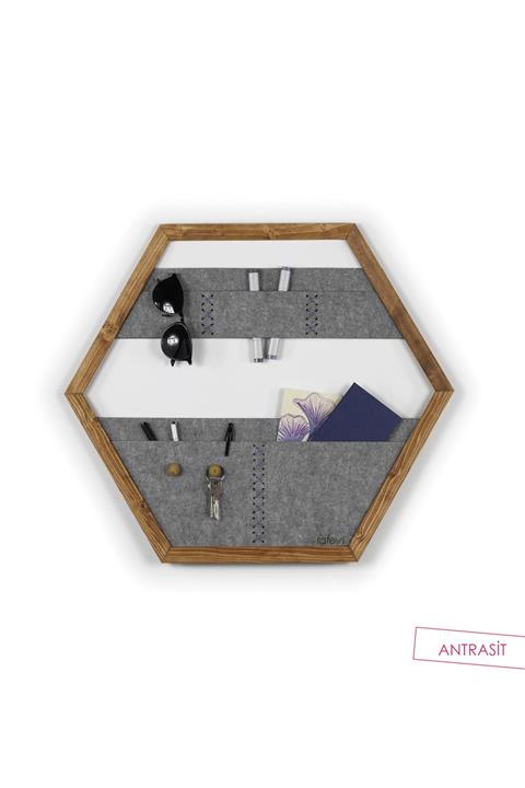 Rafevi Tuva Organizer Pano (Antrasit)