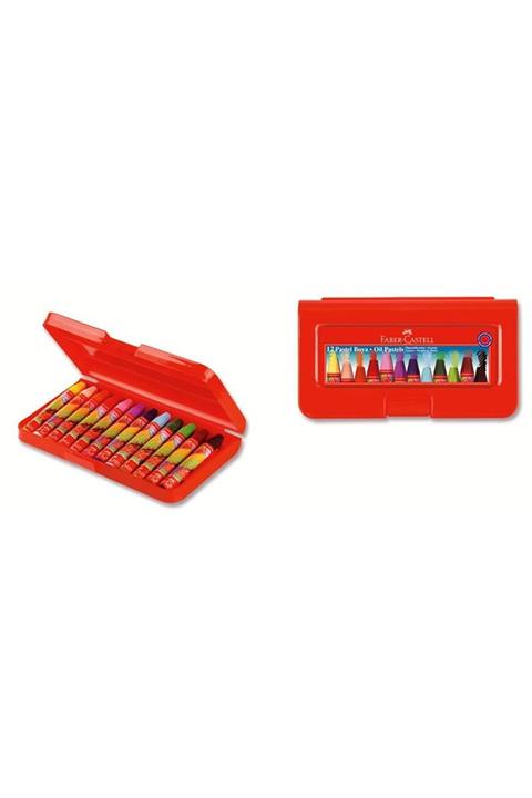 Faber Castell 12 Renk Plastik Kutulu Pastel Boya 11251120