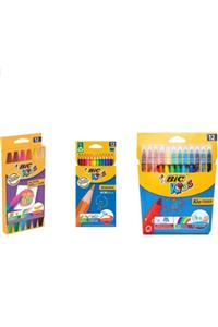 Bic 36 Parça Boya Seti-kuru Boya-pastel Boya-keçeli Kalem