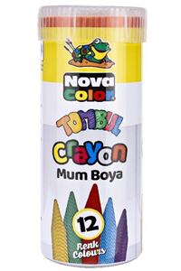 Nova Color Tombul Crayon Mum Boya 12 Li Nc-2115