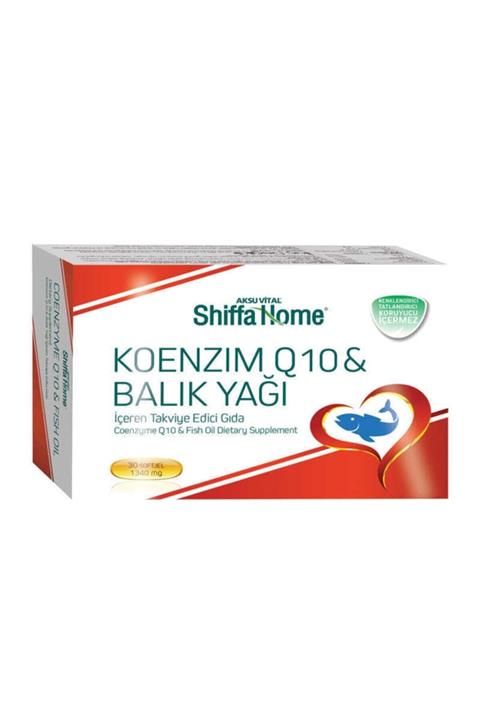 Shiffa Home Koenzim Q10 & Balık Yağı 30 Kapsül Bitki Diyarı Mağazasında Derin Bitkisel Mağazasında