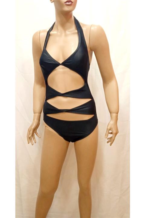 Serkon Kadın Göbeği Açık Çapraz Pencereli Mayo