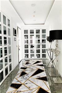 hera home Kaymaz Tabanlı Kesme Rulo Halı Yolluk Altın Oran Hhj760