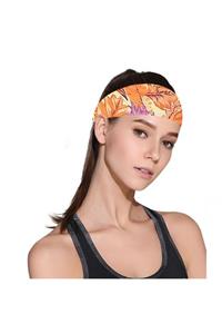 Knmaster Buff Leaf Kadın Boyunluk Saç Bandı Fular Bandana Bone Taç Toka