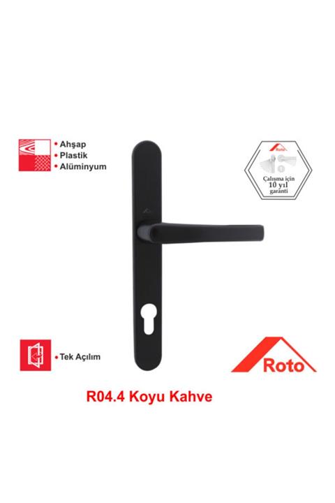 Roto Line 85 Eksen Aynalı Kapı Kolu R0.4 Koyu Kahve