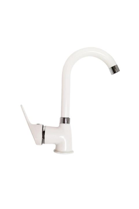 xolo Pamuk Beyaz 3lü Mix Set Mutfak Lavabo Banyo Batarya Takımı Çift Su Girişli