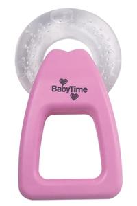 Babytime Pembe Şeffaf Saplı Sulu Diş Kaşıyıcı Bt204