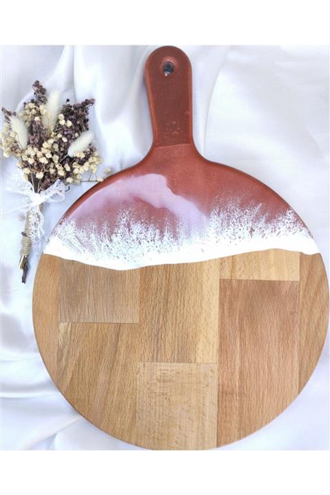 ucarconsept Epoksy Yuvarlak Doğrama Tahtası