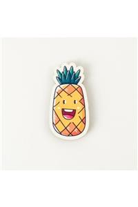 PALTO TASARIM Ananas Resimli Ahşap Magnet