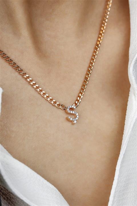 Başbuğ Mücevher Pırlanta Ş Harf Kolye