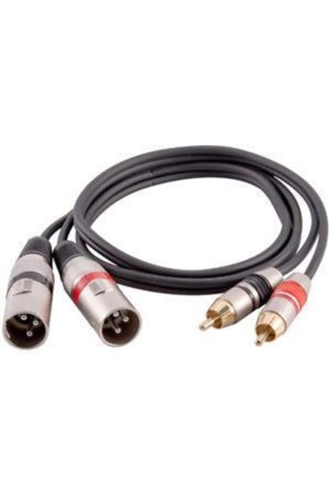 YKA 2 Rca Erkek-2 Xlr Erkek Kablo 3 Metre