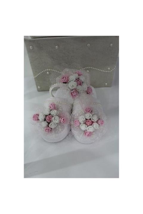 Azebu Bebe Lohusa Terliği Ve Tacı (TOMURCUK)