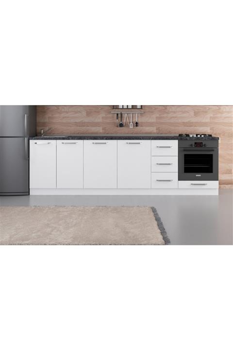 Minar 280 cm Mutfak Dolabı Beyaz 280-b6-alt Modül