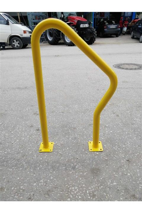 İlgi Trafik Bisiklet Park Alanı Tekli Bisiklet Kilitleme Demiri Sarı