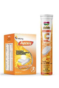 Apexis Vitamin C 1000 mg & Multivitamin + Q10+Ginseng Tablet