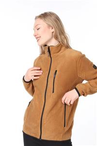 GHASSY CO. Kadın  Camel Softshell Polar  869866011