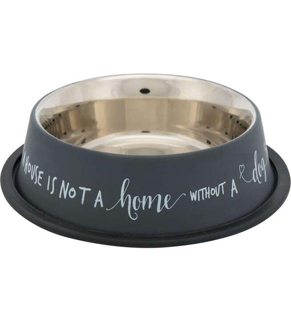 Trixie Köpek Mama Ve Su Kabı, Paslanmaz Çelik, 0.70lt/ø21 Cm, Gri