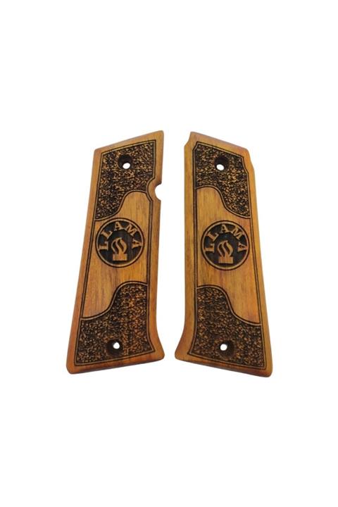 Arslantaş Llama 1911 45 Acp / 9mm. Uyumlu Özel Model Ceviz Lazer Kesim Ahşap 2021-31