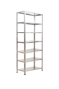 Mekoraf Çelik Raf Sistemi 31x93 2 Metre 7 Raflı Tek Ünite