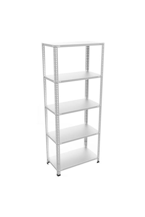 RafBurada 5 Katlı Galvaniz Çelik Raf.Depo,Kiler,Arşiv,Dosya Rafı 1.00 MM-31X93-200cm