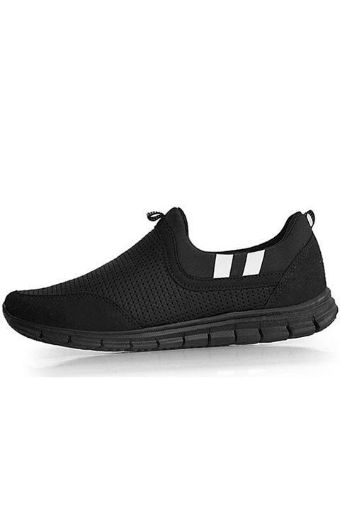 Freemax Unisex Siyah Ortopedik Konforlu Yürüyüş Spor Sneaker Ayakkabı