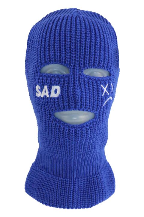 zirve şapka Saks Mavisi Sad Nakışlı Kar Maskesi