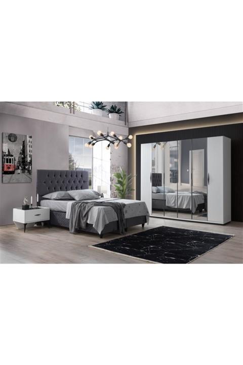 SİVAS GÖZDE MOBİLYA Selvi Yatak Odası Takım Seti 6 Kapılı