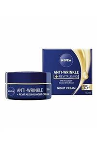 Nivea Kırışıklık Karşıtı + Sıkılaştırıcı 50 Yaş Üstü Gece Kremi 50ml