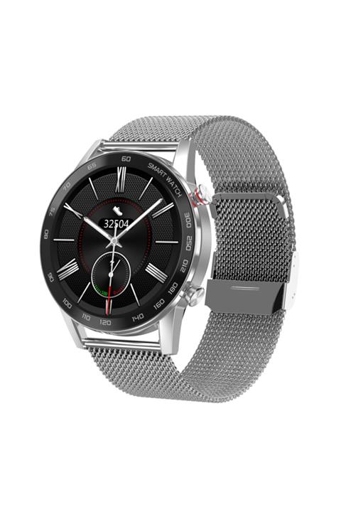 Spovan Spv95 Sesli Görüşme Tansiyon Ölçer Türkçe Smart Akıllı Saat - Gümüş Çelik
