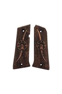 Arslantaş Llama 1911 45 Acp / 9mm. Uyumlu Özel Model Ceviz Lazer Kesim Ahşap 2021-39