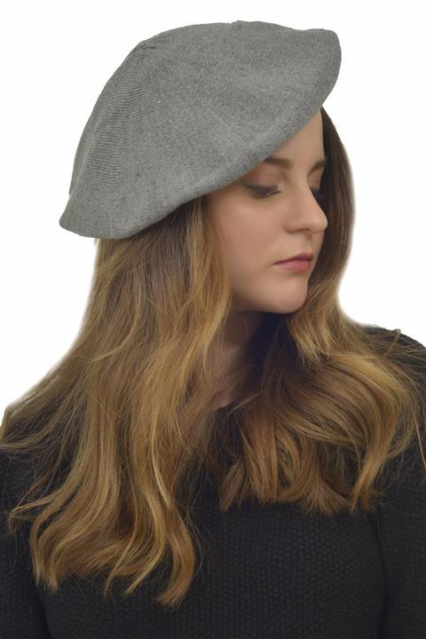 LABALABA KADIN BERET MODEL GRİ ŞAPKA