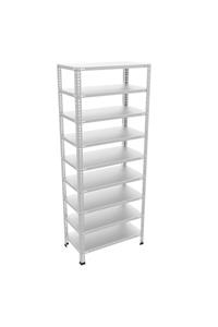 RafBurada 9 Katlı Galvaniz Çelik Raf 1.00 Mm-31x93-250cm