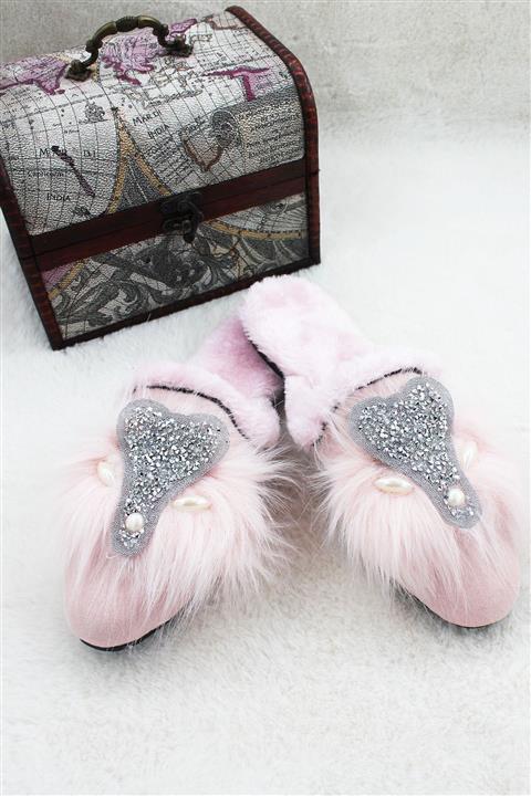 Papistil Tüylü Ev Terliği