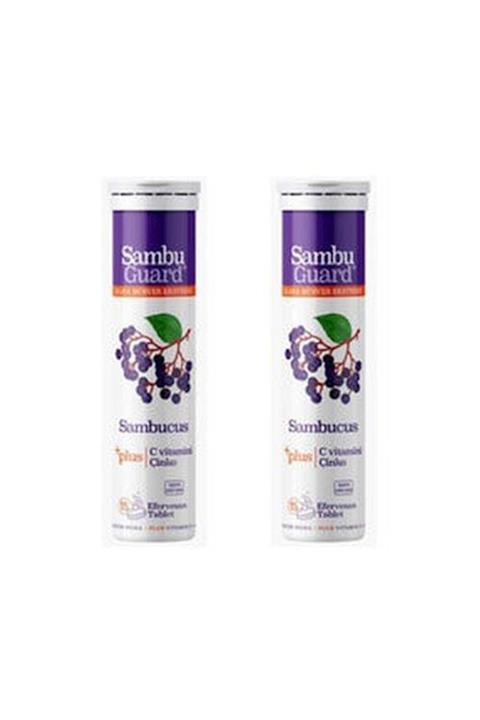 Sambucus Nigra Kara Mürver+ C Vitamini+Çinko 15 Efervesan Tablet 2 Adet