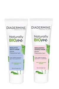 Diadermine Doğal Içerikli Bitkisel Prebiyotikli Gece Kremi 50 ml Gündüz Kremi 50 ml 2li Set