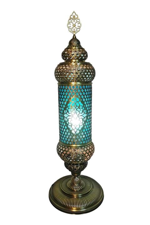the istanbul lamp Osmanlı Dekoratif Sarı Pirinç Masa Lambası O1211ltk