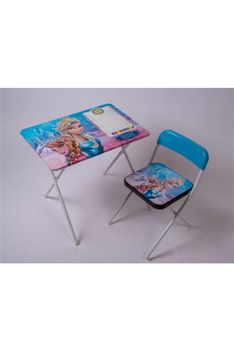 POKY BEBE Çocuk Ders Çalışma Masası Ve Sandalyesi Snow Stars