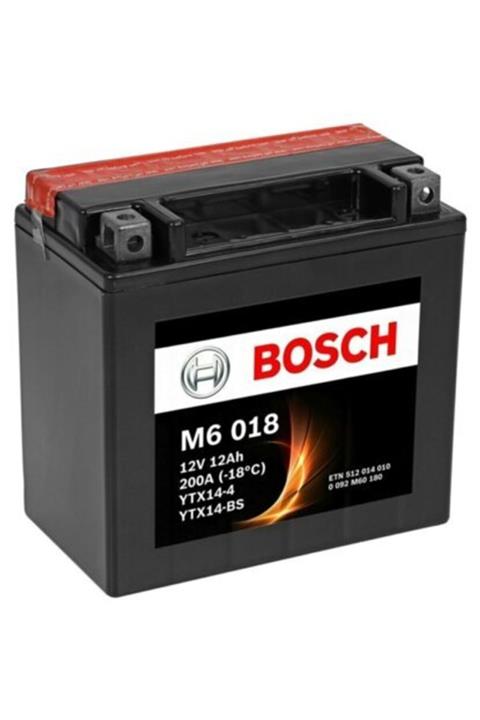 Bosch 12 V 12ah M6018 Ytx14-bs Motosiklet Ve Mercedes Besleme Aküsü