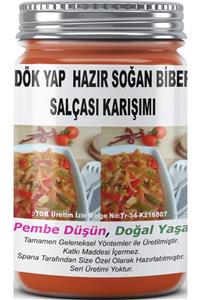 SPANA Ev Yapımı Katkısız Dök Yap Hazır Soğan Biber Salçası Karışımı 330gr