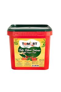 Tomart Katkısız Tatlı Biber Salçası 32-34 Brıx 9 Kg Plastik Kova