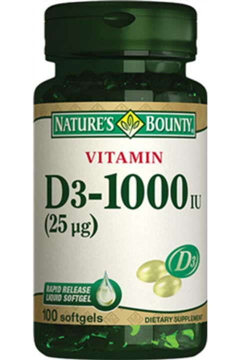 Nature's Bounty Vitamin D3 1000 Iu 100 Softjel